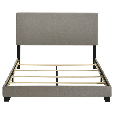 Frisco Fabric Upholstered Queen Panel Bed Taupe