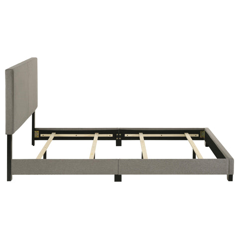 Frisco Fabric Upholstered Queen Panel Bed Taupe
