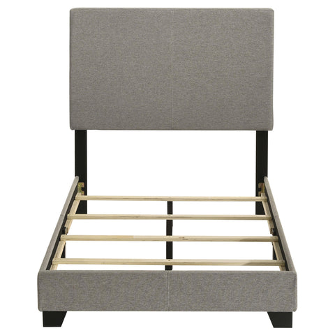 Frisco Fabric Upholstered Twin Panel Bed Taupe