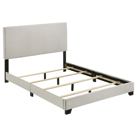 Frisco Fabric Upholstered Full Panel Bed Cream