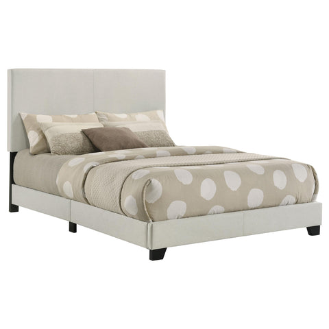 Frisco Fabric Upholstered Full Panel Bed Cream
