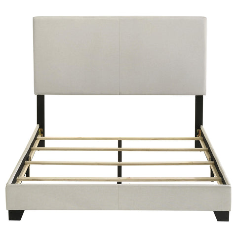 Frisco Fabric Upholstered Full Panel Bed Cream