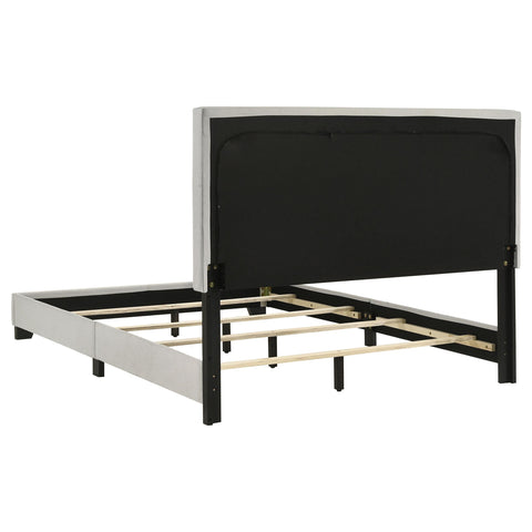 Frisco Fabric Upholstered Full Panel Bed Cream