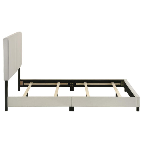 Frisco Fabric Upholstered Full Panel Bed Cream