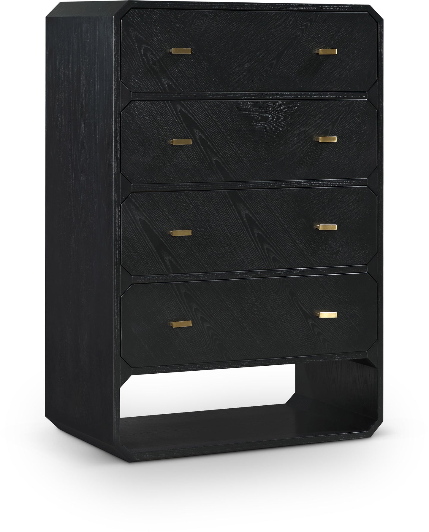 colosseum black ash veneer chest