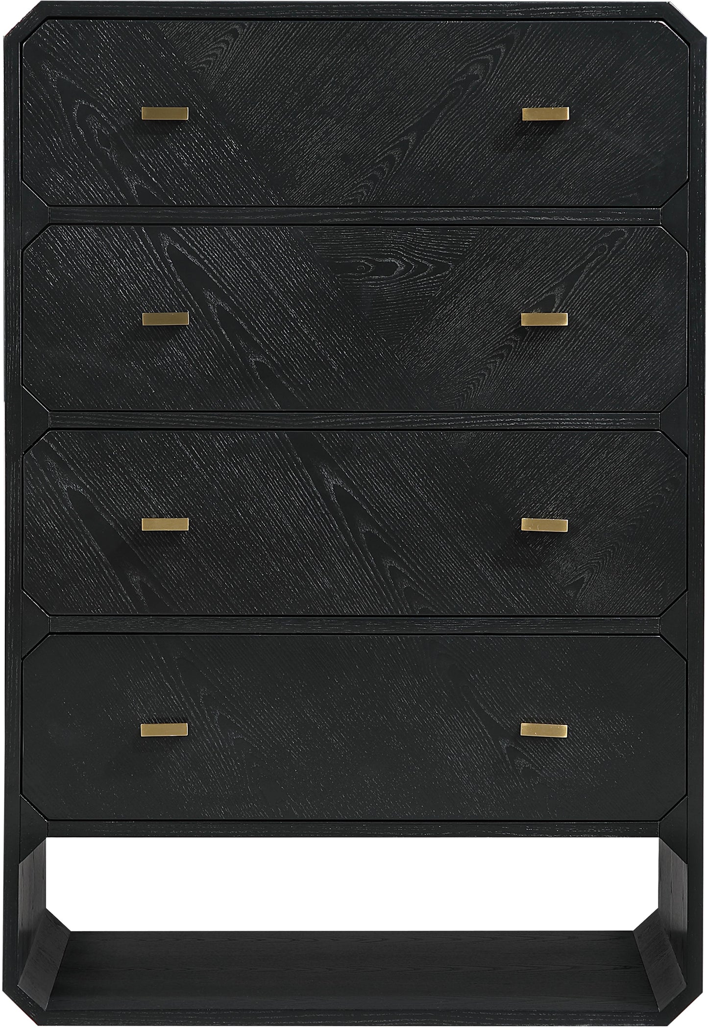 colosseum black ash veneer chest