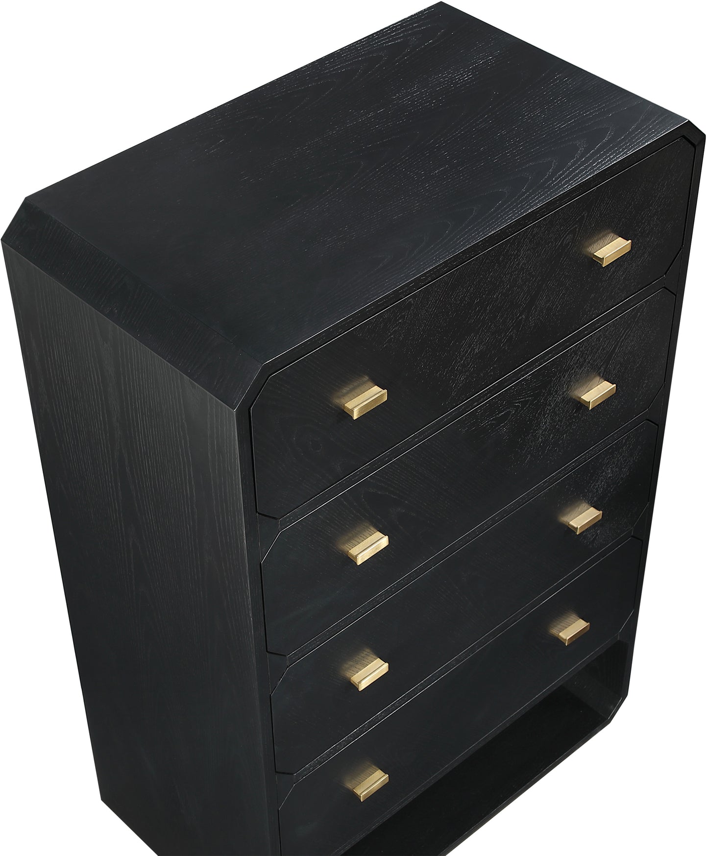 colosseum black ash veneer chest