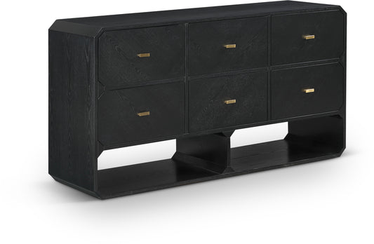 Colosseum Black Ash Veneer Dresser