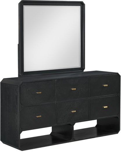 Colosseum Black Ash Veneer Dresser