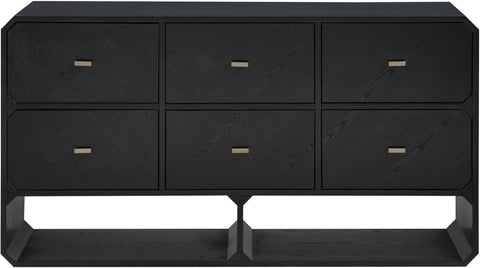 Colosseum Black Ash Veneer Dresser