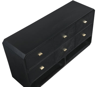 Colosseum Black Ash Veneer Dresser