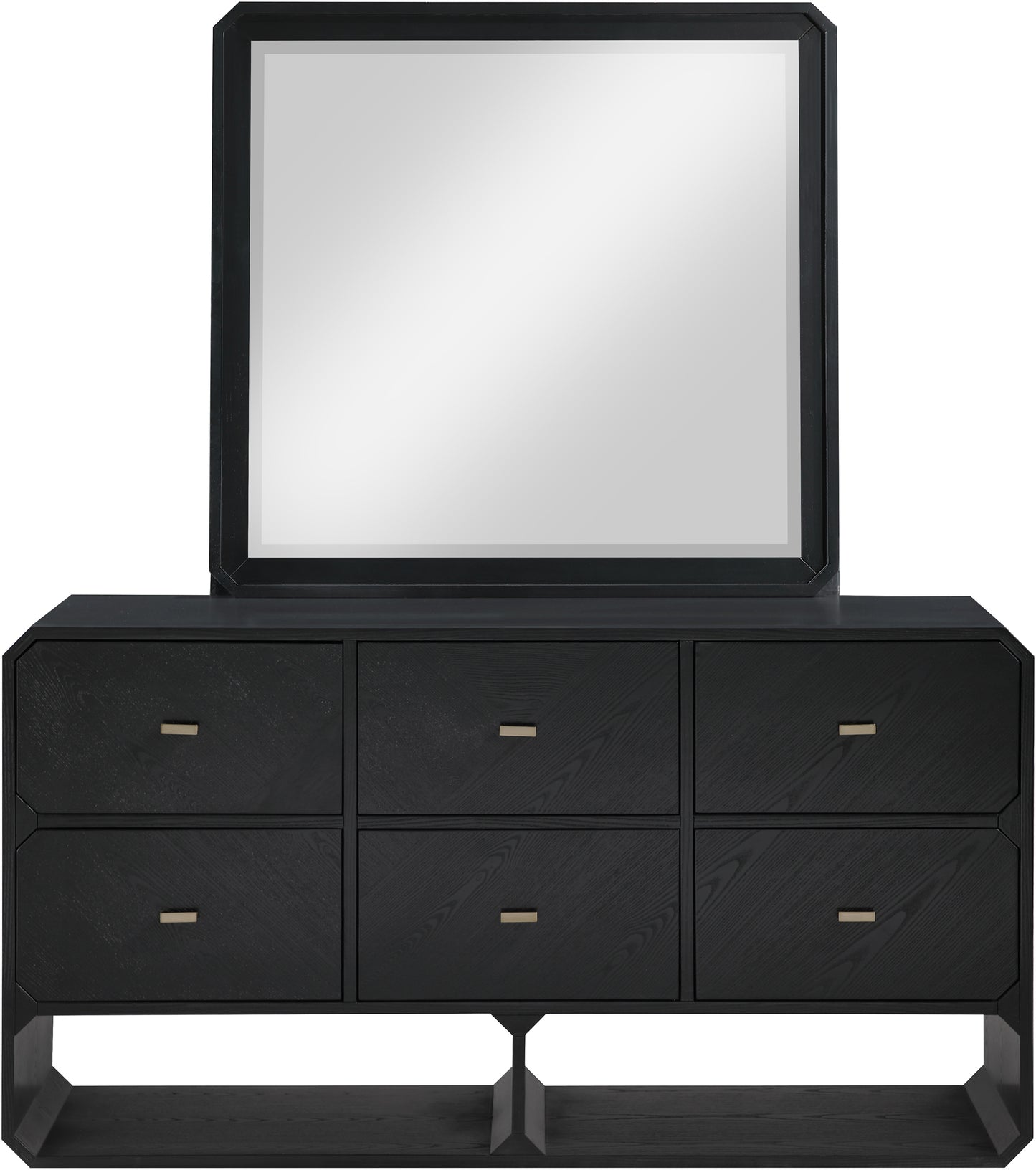 colosseum black ash veneer dresser