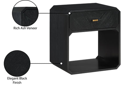 Colosseum Black Ash Veneer Night stand