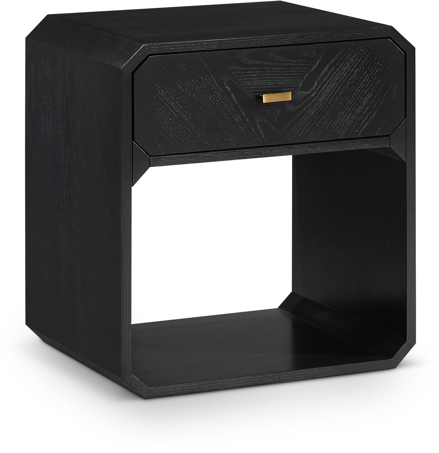 colosseum black ash veneer night stand