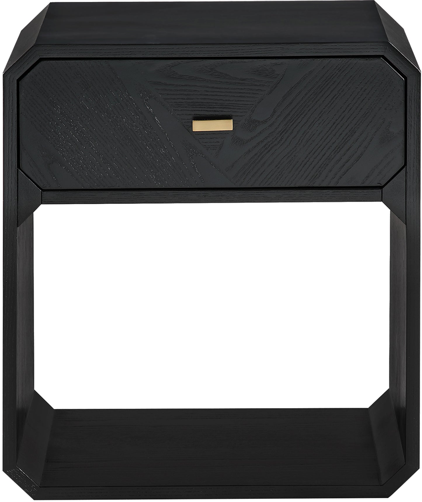 colosseum black ash veneer night stand