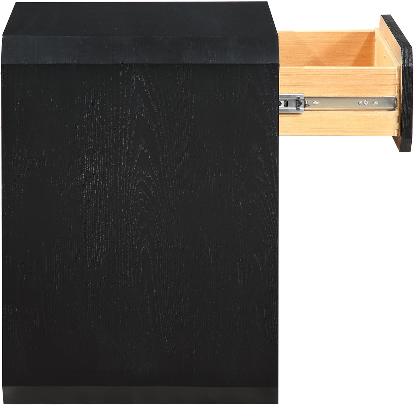 colosseum black ash veneer night stand