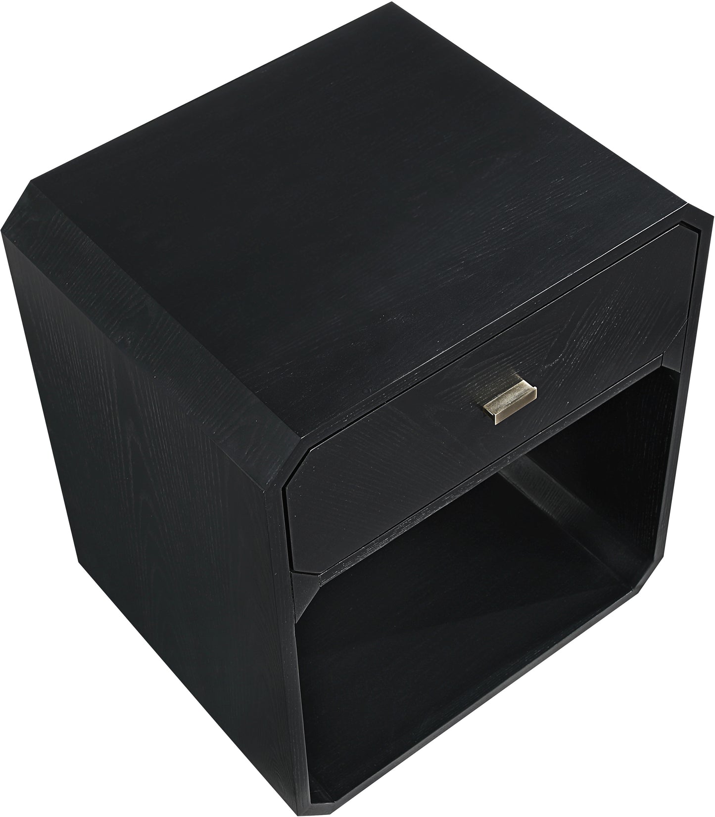 colosseum black ash veneer night stand