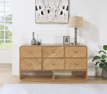 Colosseum Natural Ash Veneer Dresser