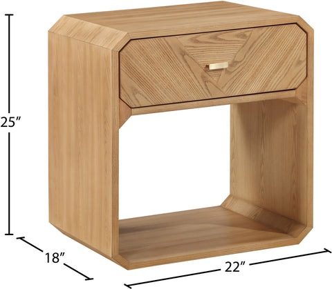 Colosseum Natural Ash Veneer Night stand