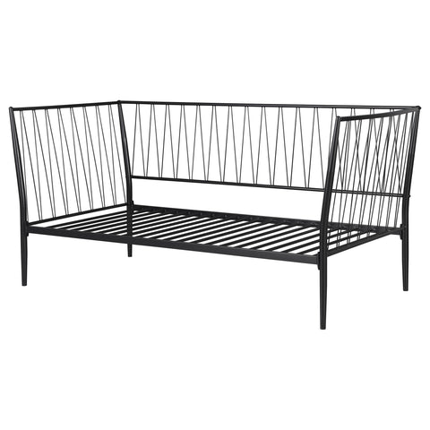 Wanda Metal Twin Daybed Bed Frame Matte Black