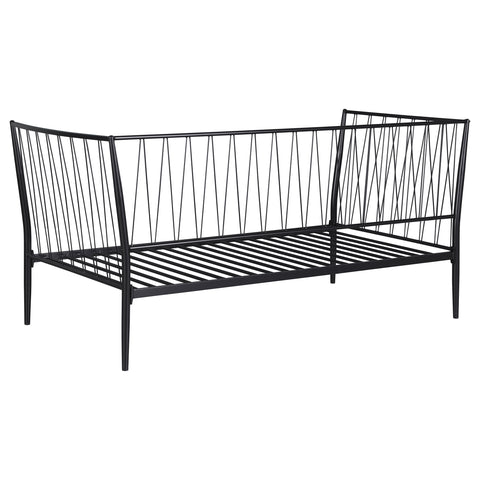 Wanda Metal Twin Daybed Bed Frame Matte Black