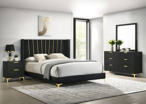 Zahavah 4-piece Queen Bedroom Set Black