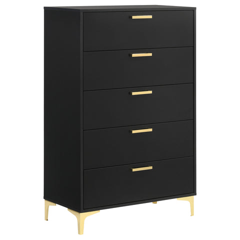 Zahavah 5-piece Queen Bedroom Set Black