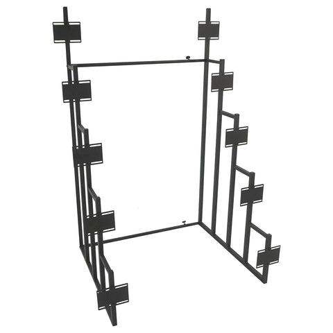 Barraza 5-tier Headboard Display Rack BlackSandy Black