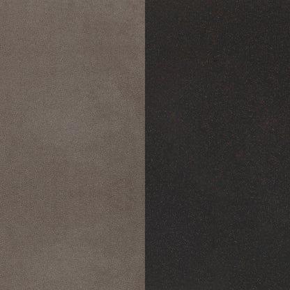 Ophelia Microfiber Upholstered Bench Brown and BronzeDark Bronze