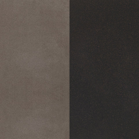 Ophelia Microfiber Upholstered Bench Brown and BronzeDark Bronze