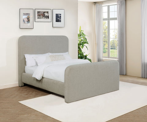 Danbury Upholstered Queen Panel Bed GreyGrey