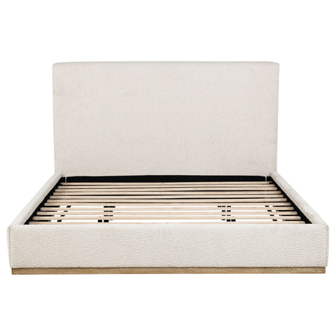 Montgomery Upholstered EASTERN KING Panel Bed CreamCream