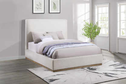 Montara Upholstered Queen Panel Bed Cream