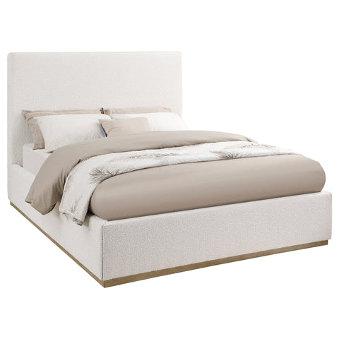 Montgomery Upholstered Queen Panel Bed CreamCream