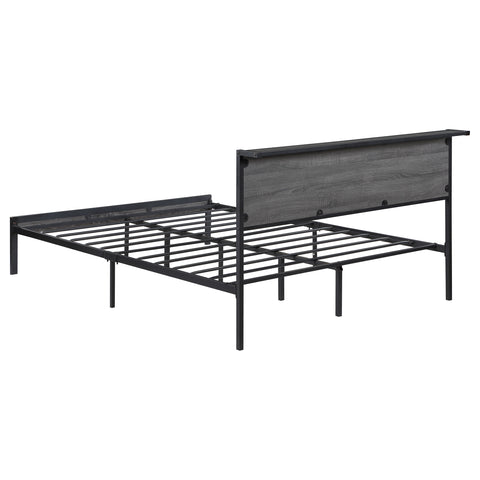 Montara Metal Full Panel Bed GreyGrey