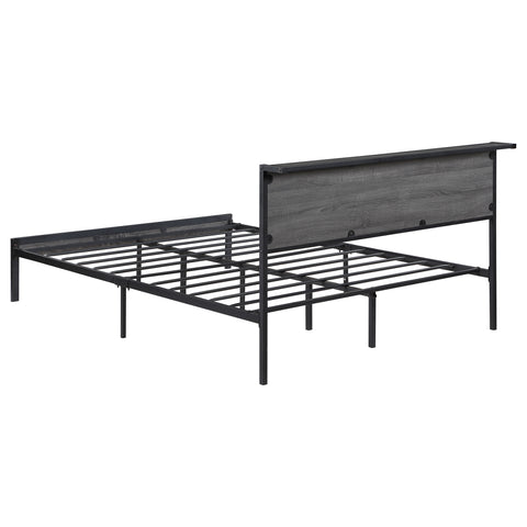 Montara Metal Queen Panel Bed GreyGrey