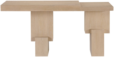 Camden Natural Oak Veneer And Solid Wood Console Table, 1 Piece