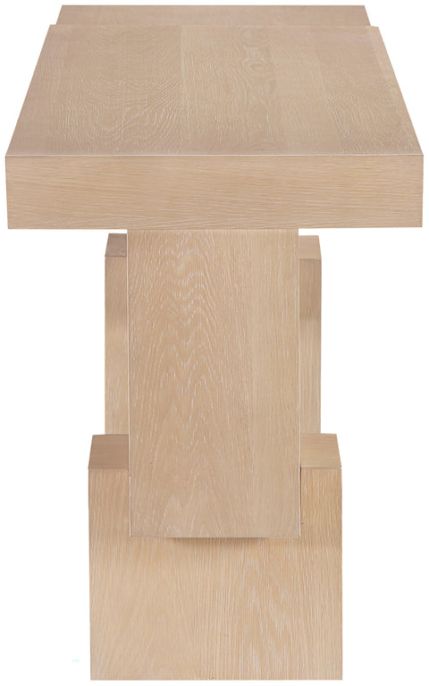 Camden Natural Oak Veneer And Solid Wood Console Table, 1 Piece