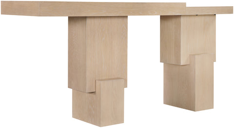 Camden Natural Oak Veneer And Solid Wood Console Table, 1 Piece
