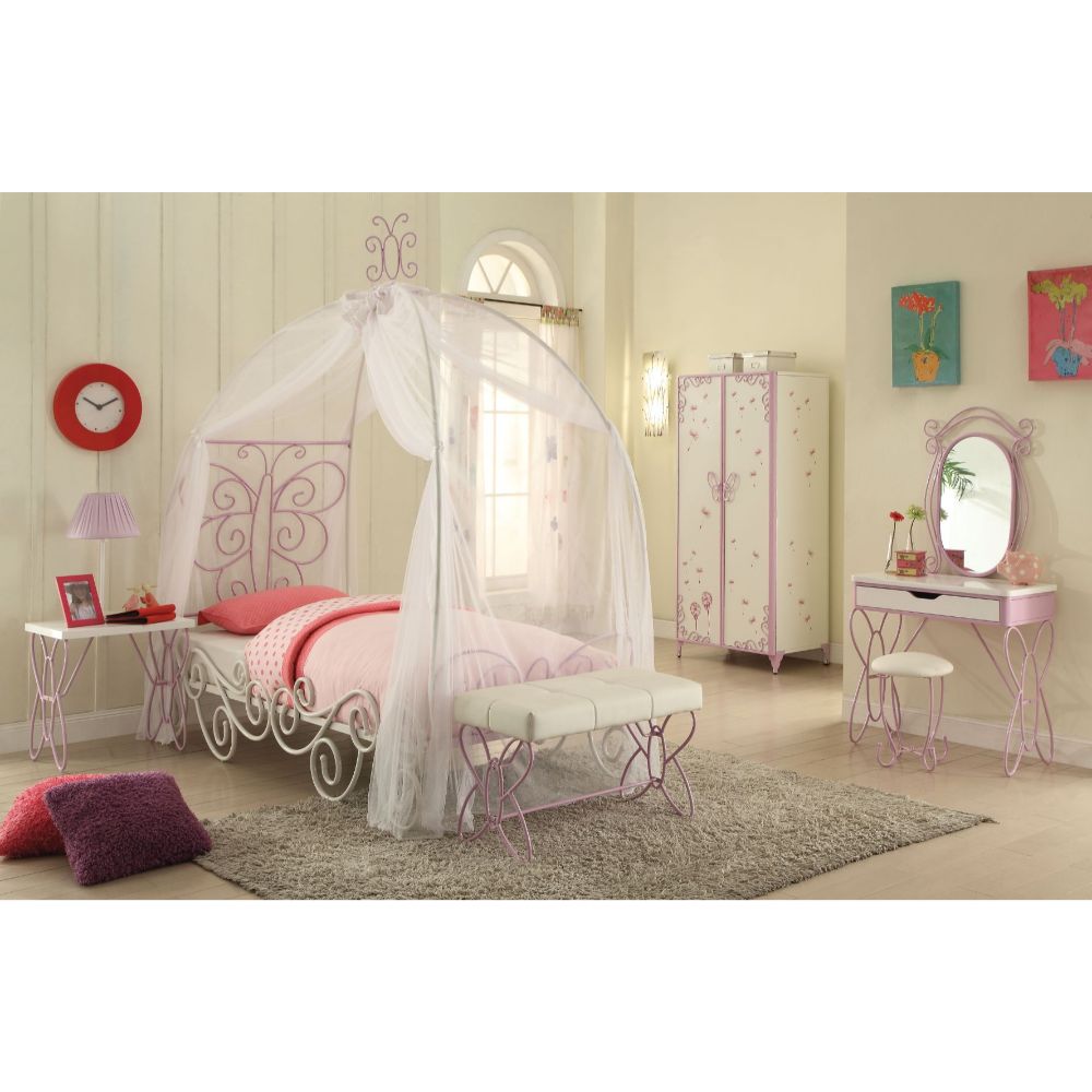 twin bed w/canopy