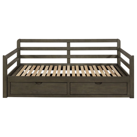 Elias 2-drawer Twin XL Daybed with Extension Trundle GreyGrey