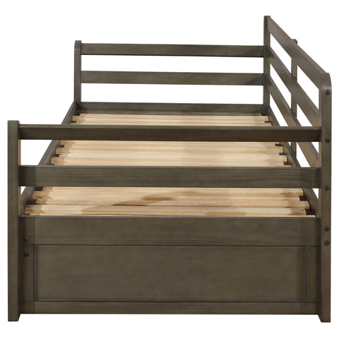 Elias 2-drawer Twin XL Daybed with Extension Trundle GreyGrey