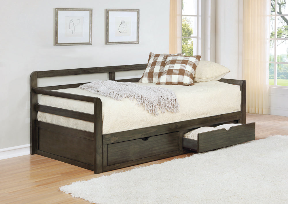 twin xl daybed w/ extension trundle