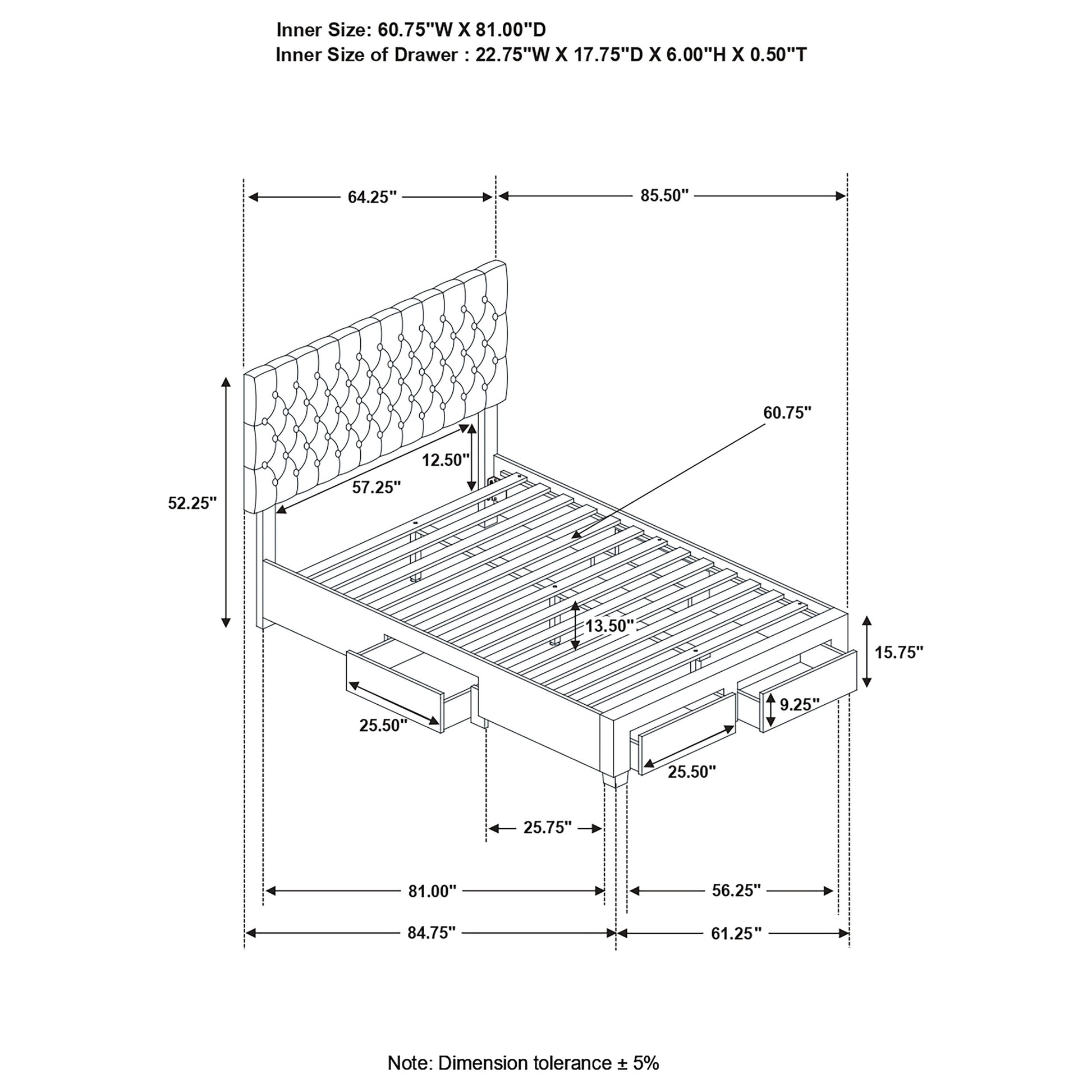 Queen Storage Bed