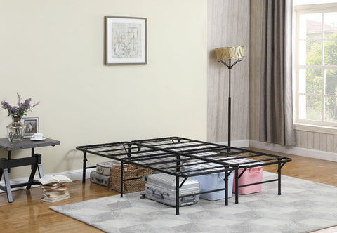 Rudy Metal Full Mattress Support Platform Bed BlackBlack