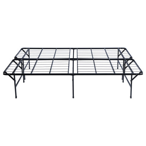 Rudy Metal Full Mattress Support Platform Bed BlackBlack