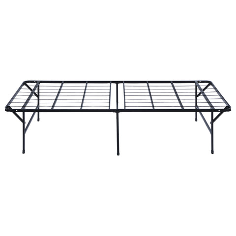 Rudy Metal Twin Extra Long Support Platform Bed BlackBlack