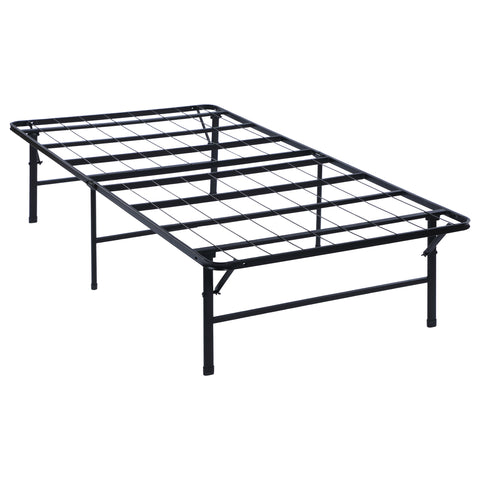 Rudy Metal Twin Extra Long Support Platform Bed BlackBlack