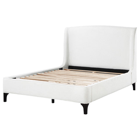 Ashton Upholstered Queen Wingback Bed SnowSnow
