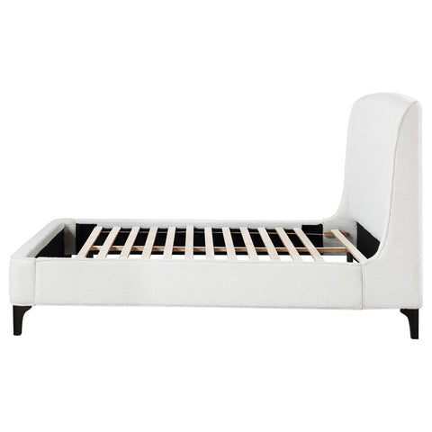 Ashton Upholstered Queen Wingback Bed SnowSnow